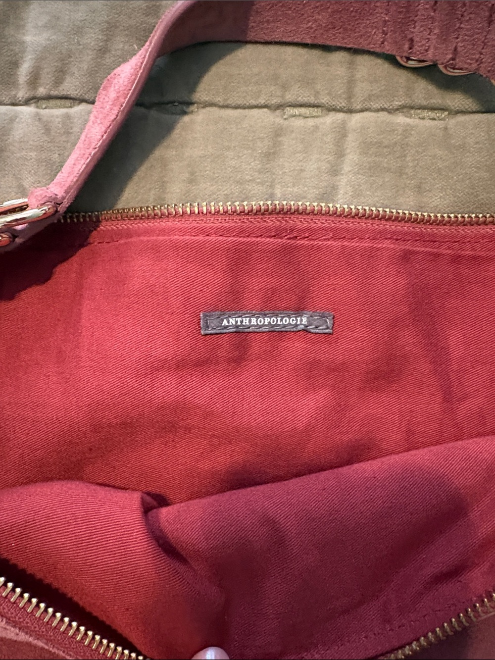 Anthropologie Belted Suede Hobo Bag (toasted marmalade) - Picture 5 of 6